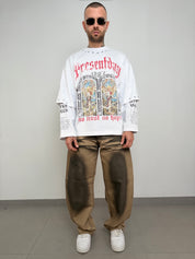 T-shirt long sleeve double st