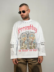 T-shirt long sleeve double st