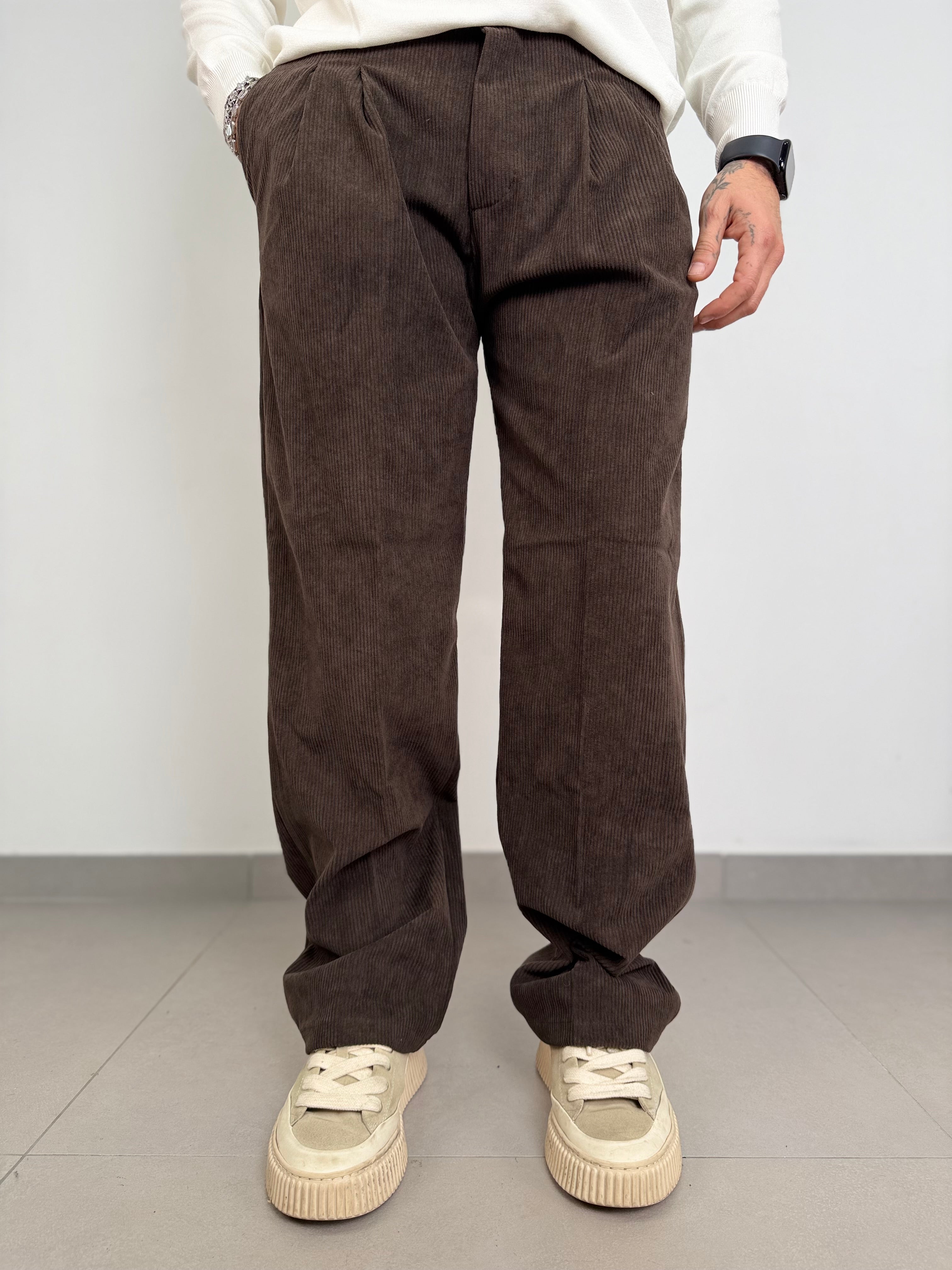 Pant elegant in velluto