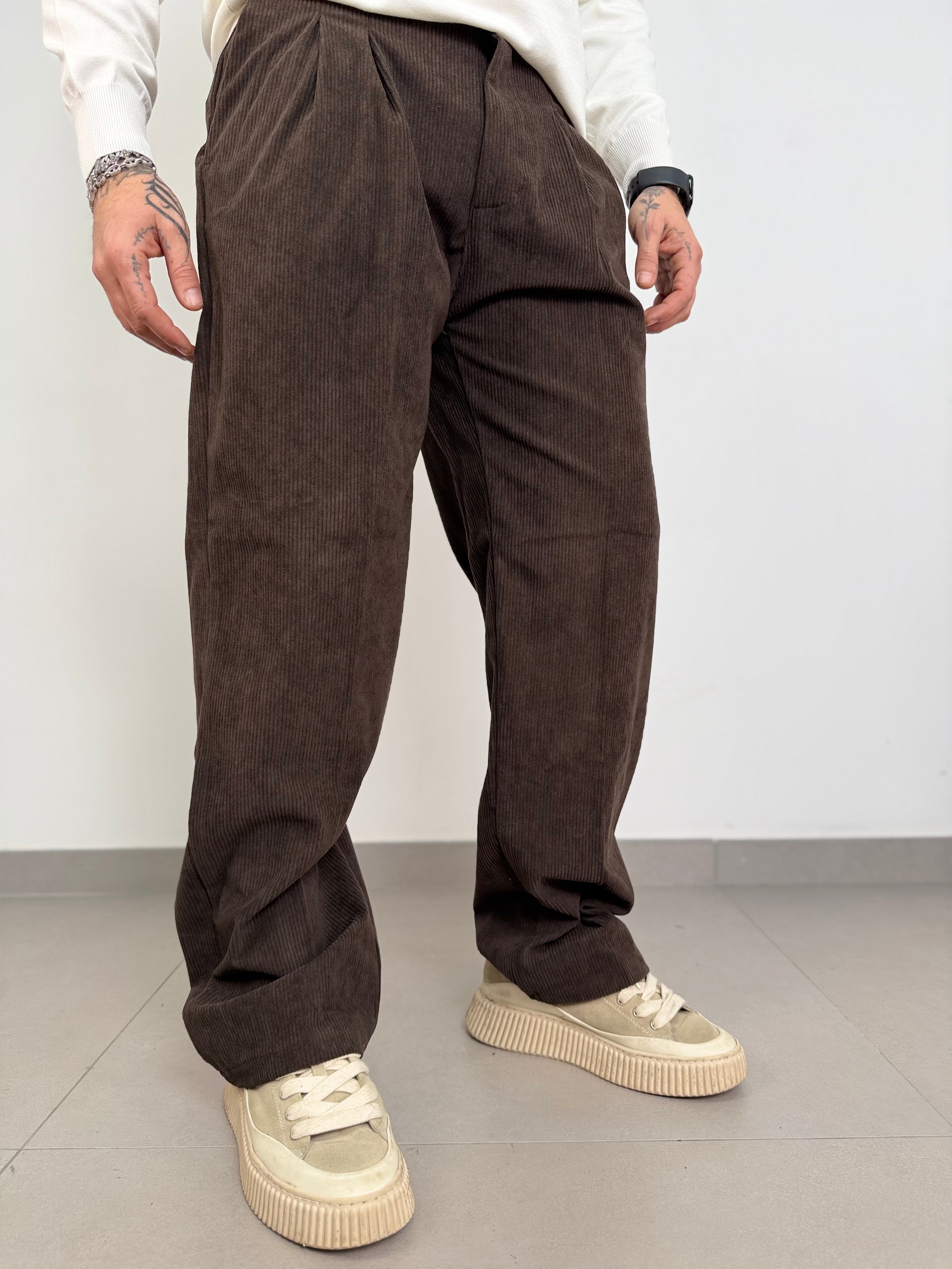 Pant elegant in velluto