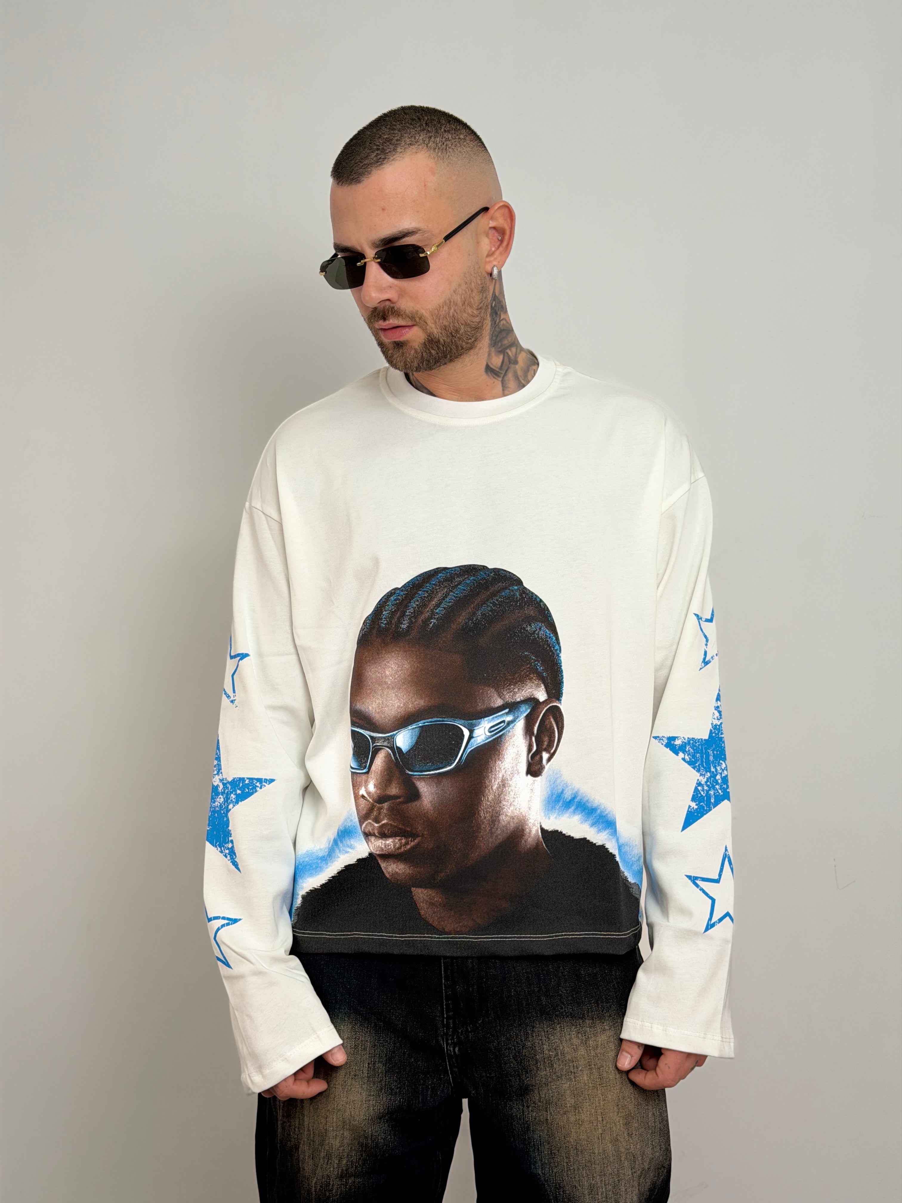 T-shirt long sleeve face