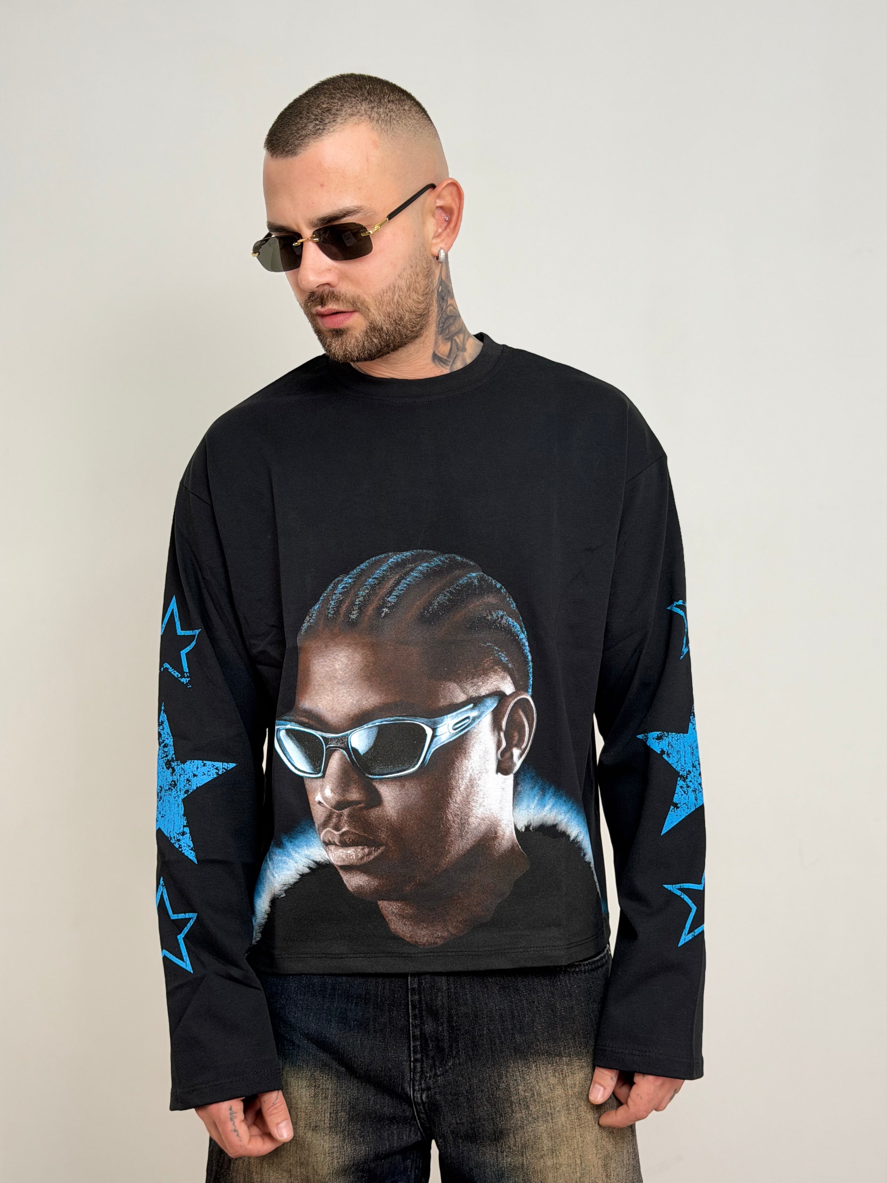 T-shirt long sleeve face