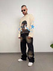 T-shirt long sleeve face