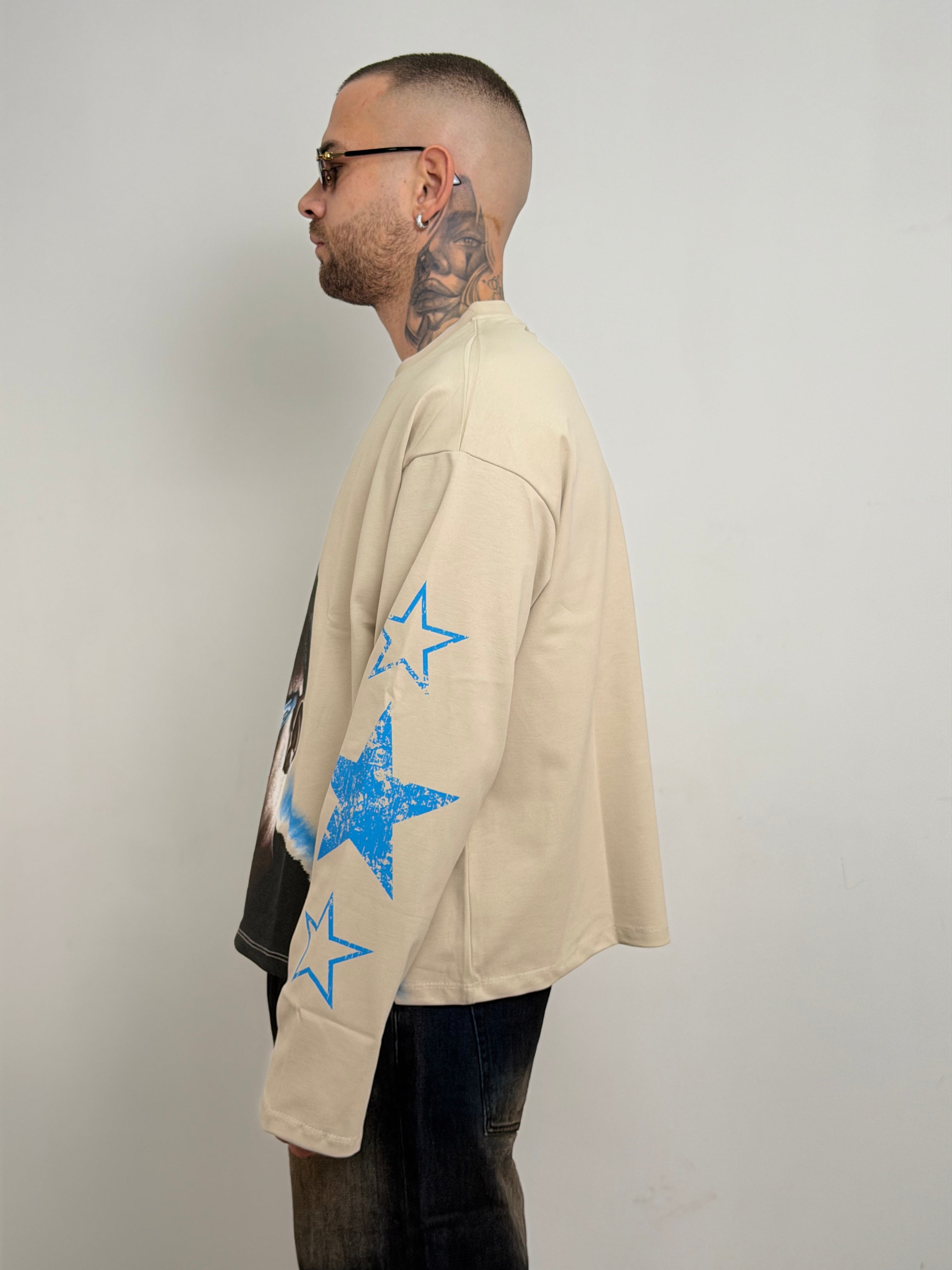 T-shirt long sleeve face