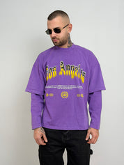 T-shirt double long sleeve los angeles