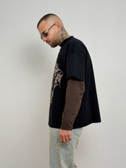 T-shirt double long sleeve motorcycle