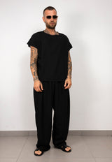 Coordinato t-shirt smanicata e pantalone
