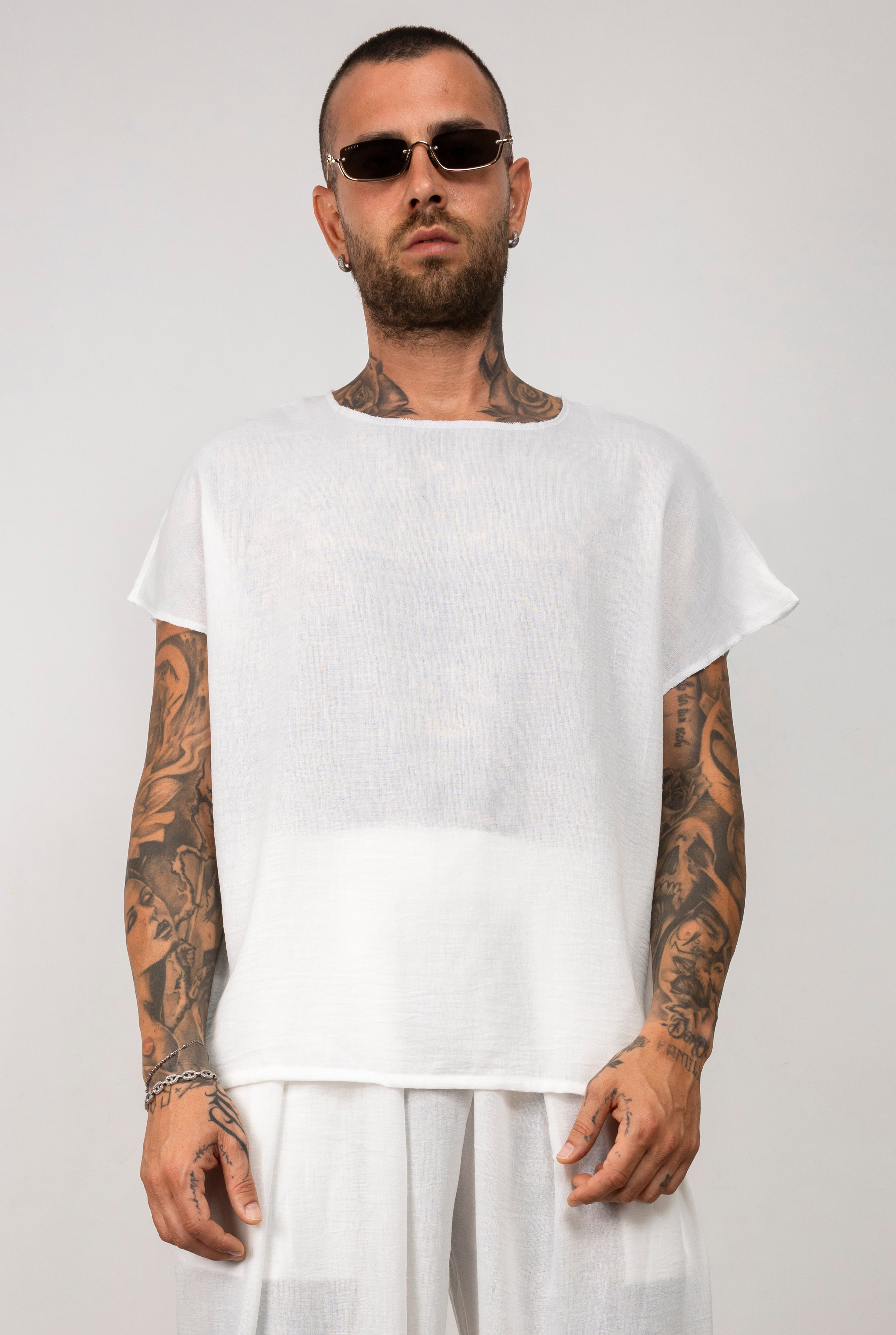 Coordinato t-shirt smanicata e pantalone