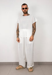 Coordinato t-shirt smanicata e pantalone