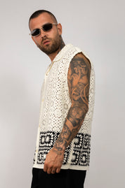 camicia in crochet smanicata