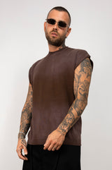 Maglia smanicata in filo