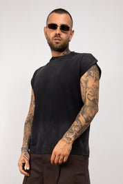 Maglia smanicata in filo