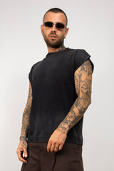 Maglia smanicata in filo