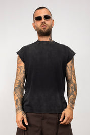 Maglia smanicata in filo