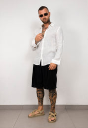 Camicia manica lunga in lino