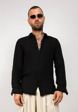 Camicia manica lunga in lino