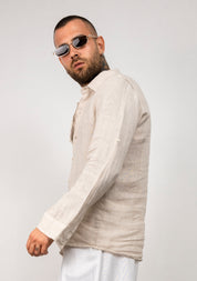 Camicia manica lunga in lino
