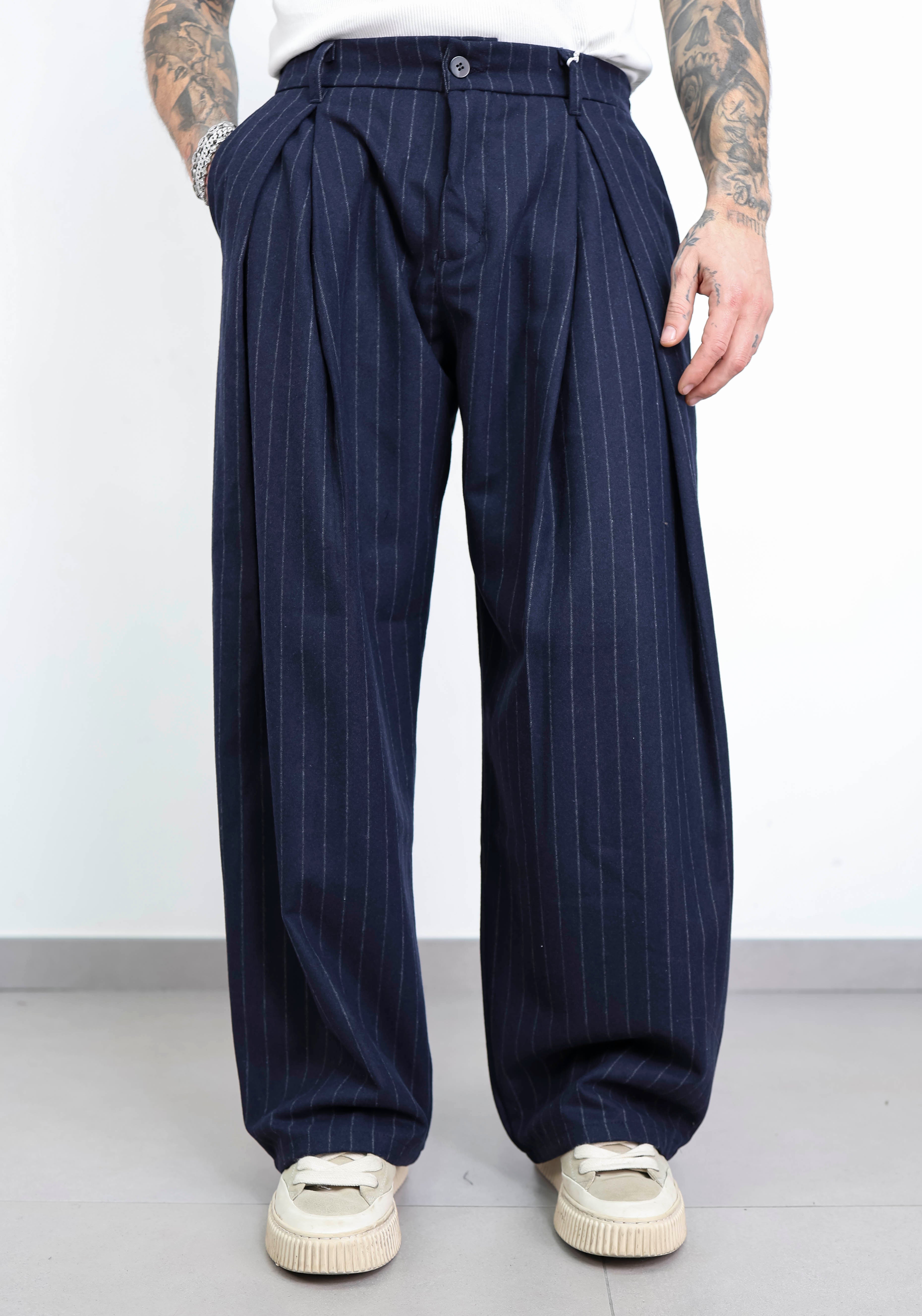 Pant elegant gessato