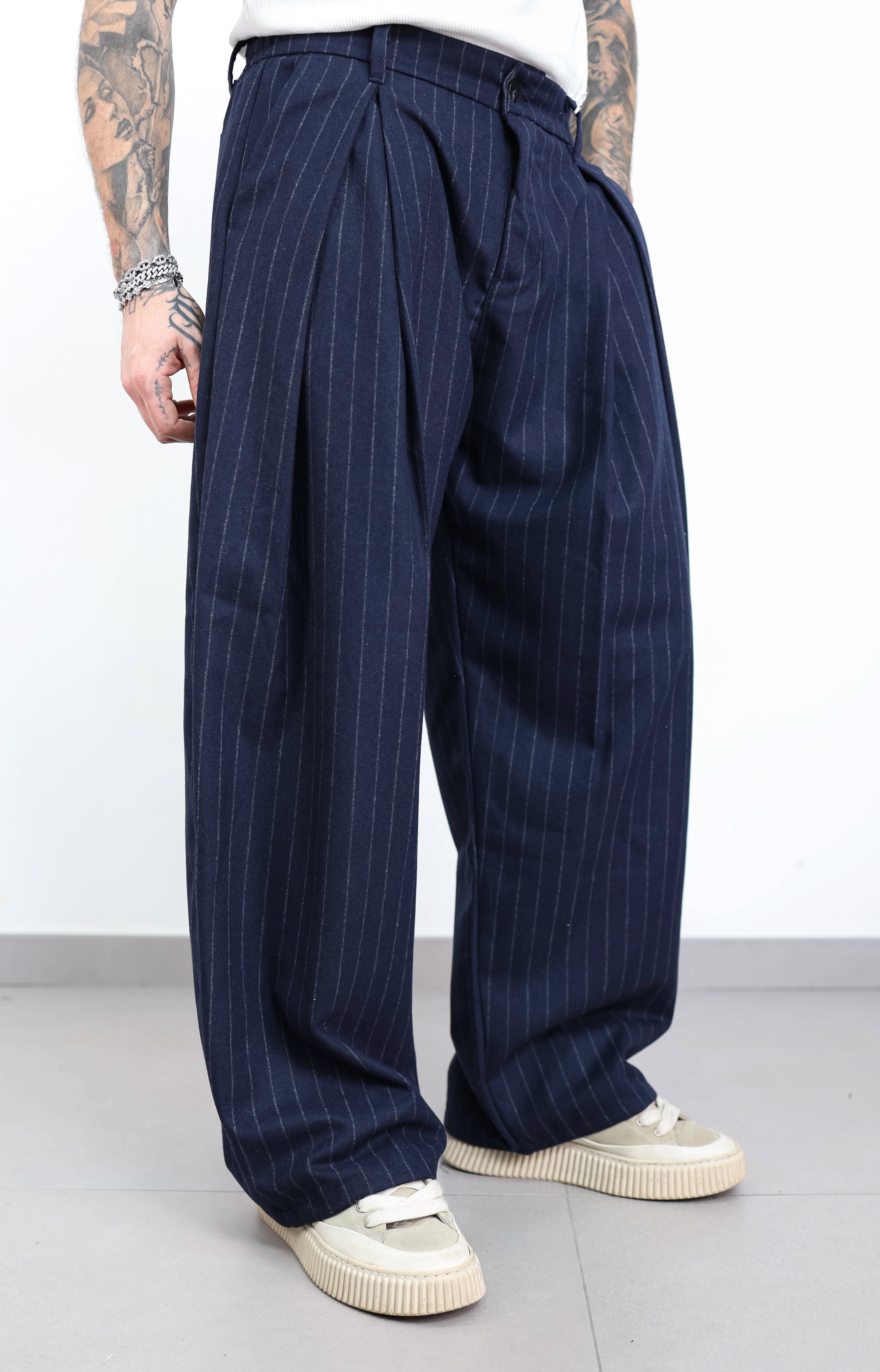 Pant elegant gessato