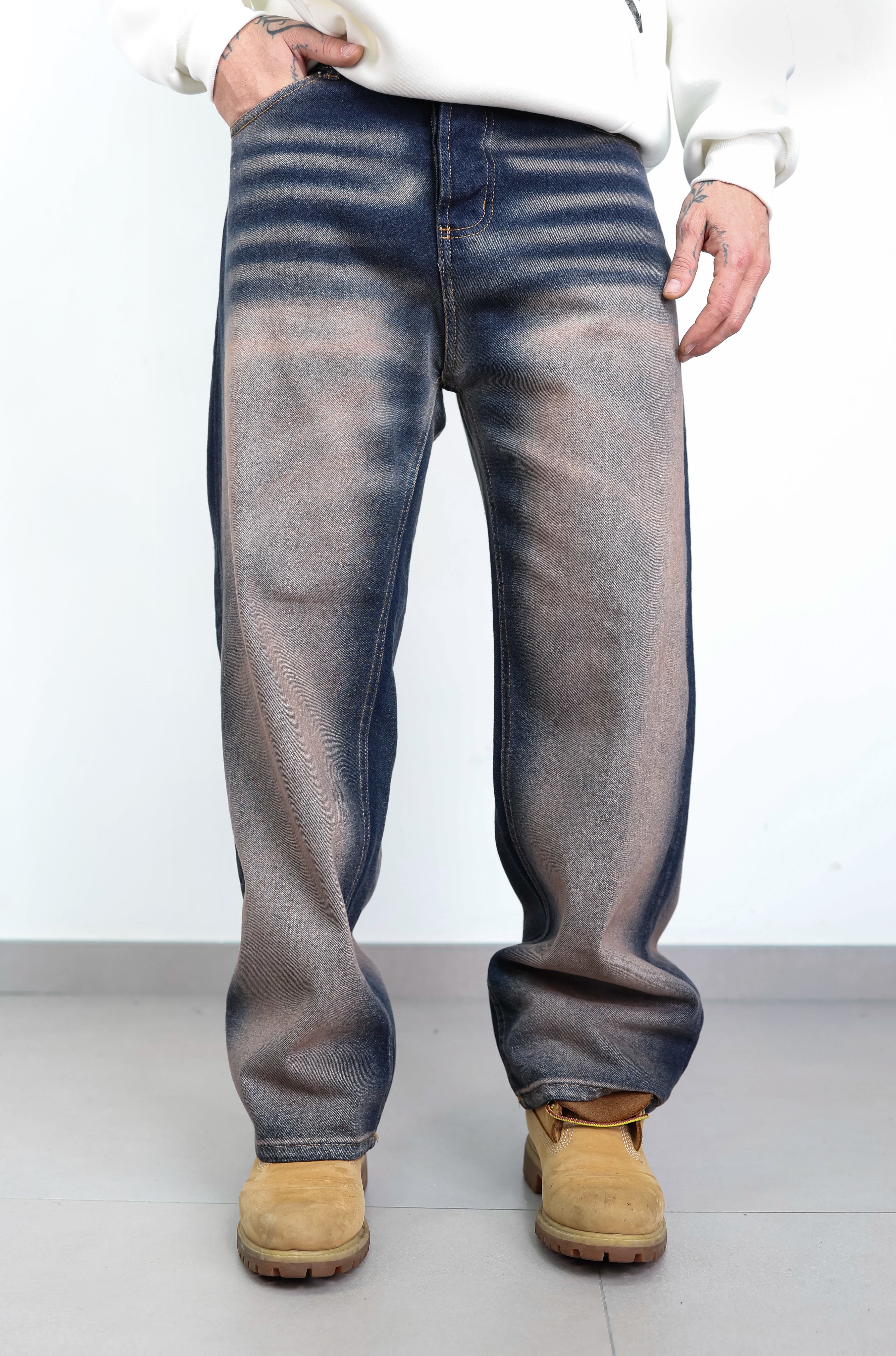 Baggy sfumato sabbiato new