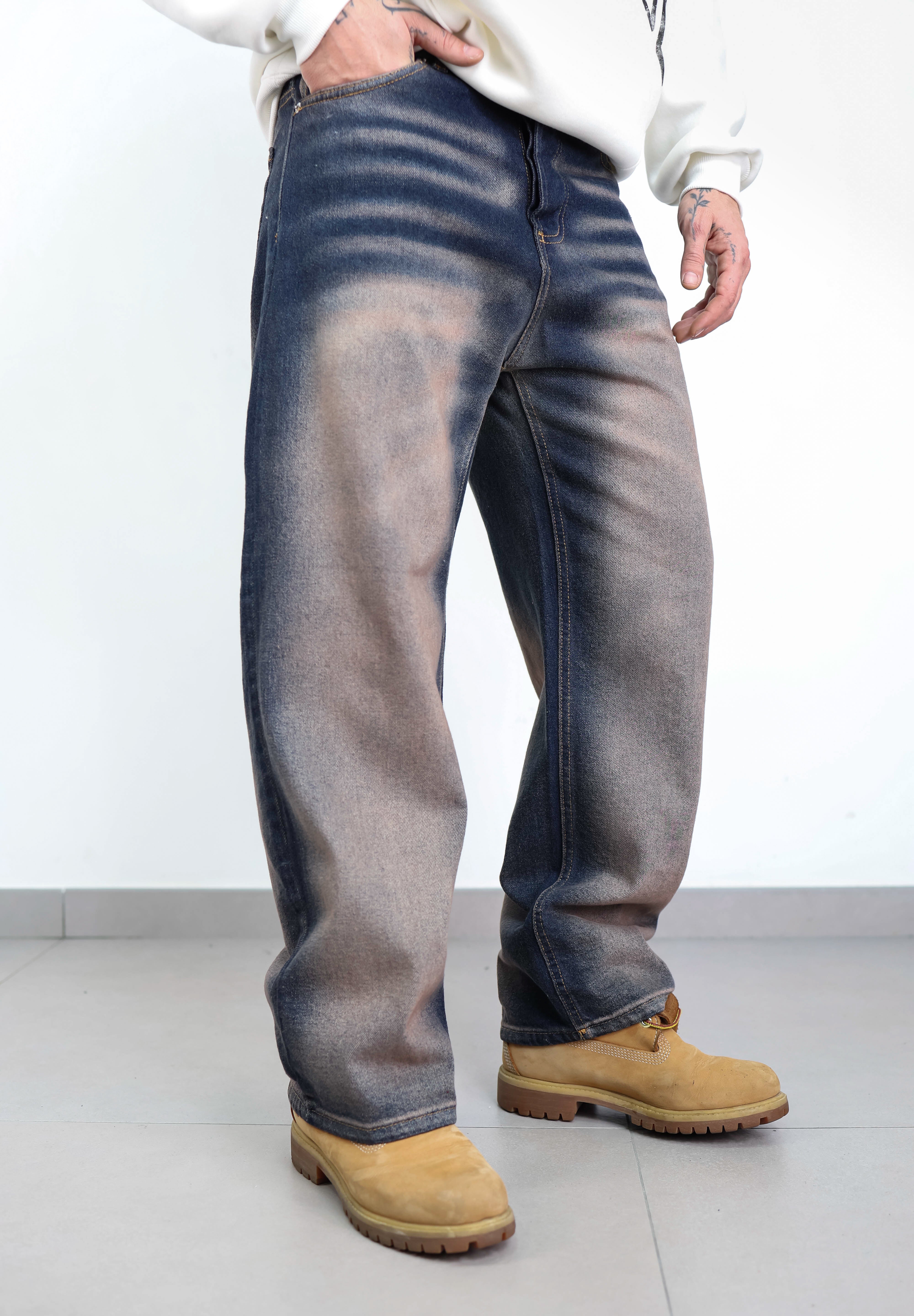 Baggy sfumato sabbiato new