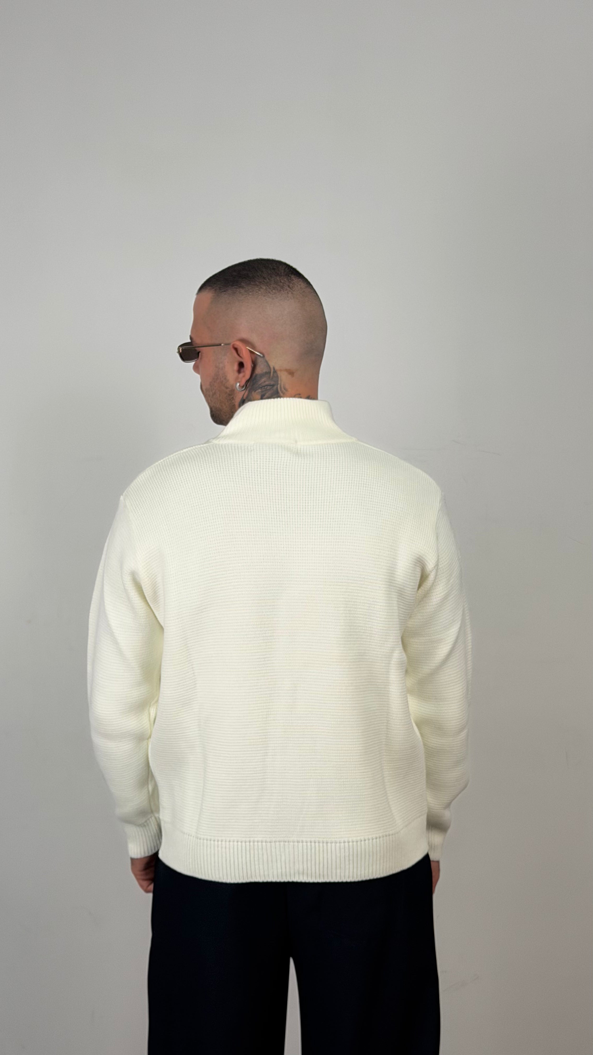 Cardigan in maglia con zip