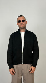 Cardigan in maglia con zip