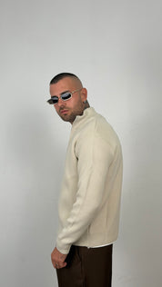 Cardigan in maglia con zip