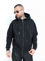 Felpa zip strass diversiaga