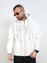 Felpa zip strass diversiaga