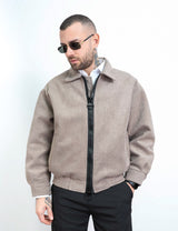 Jacket velluto zip