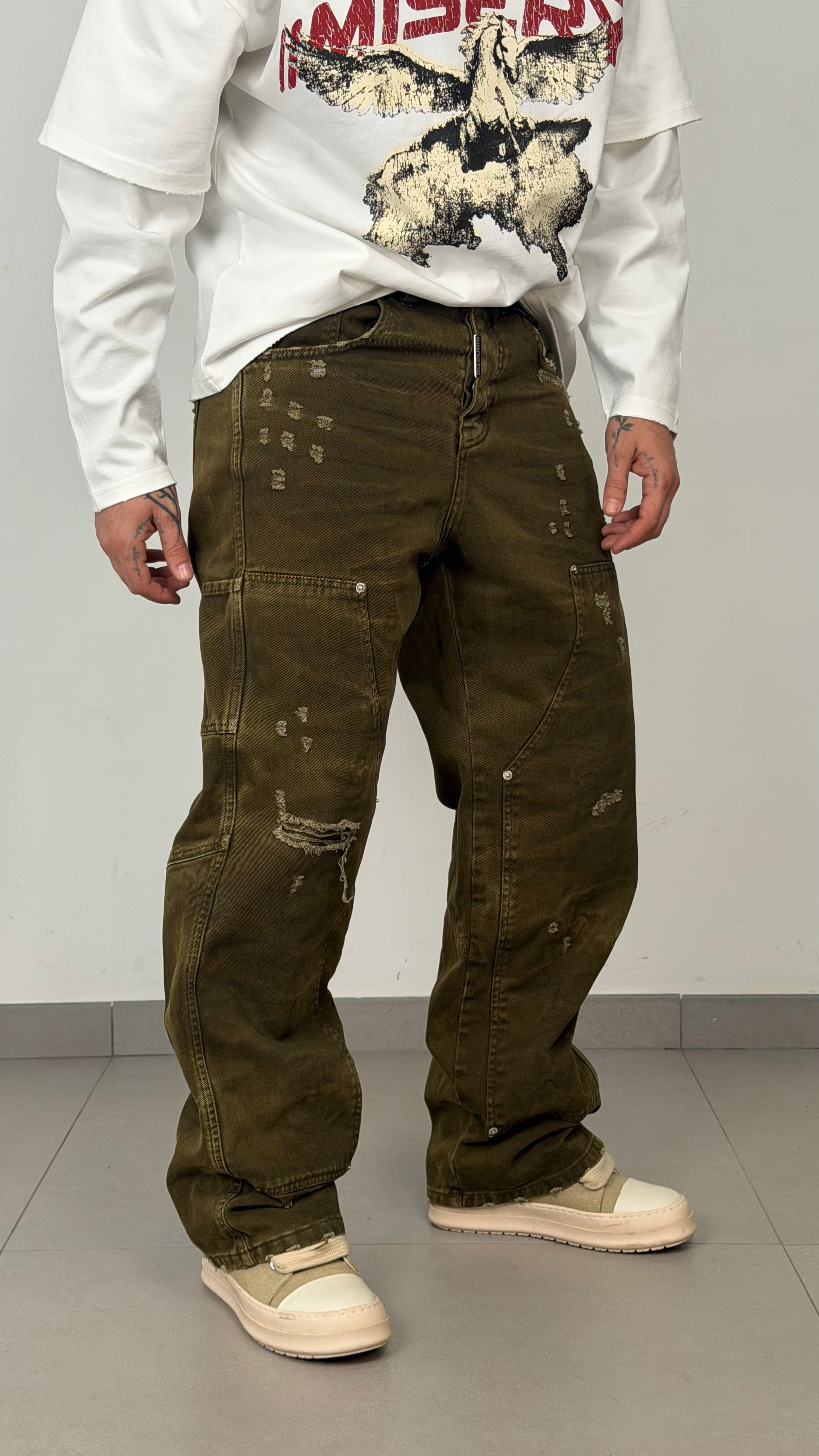 Super Baggy Carpenter Raw Tie
