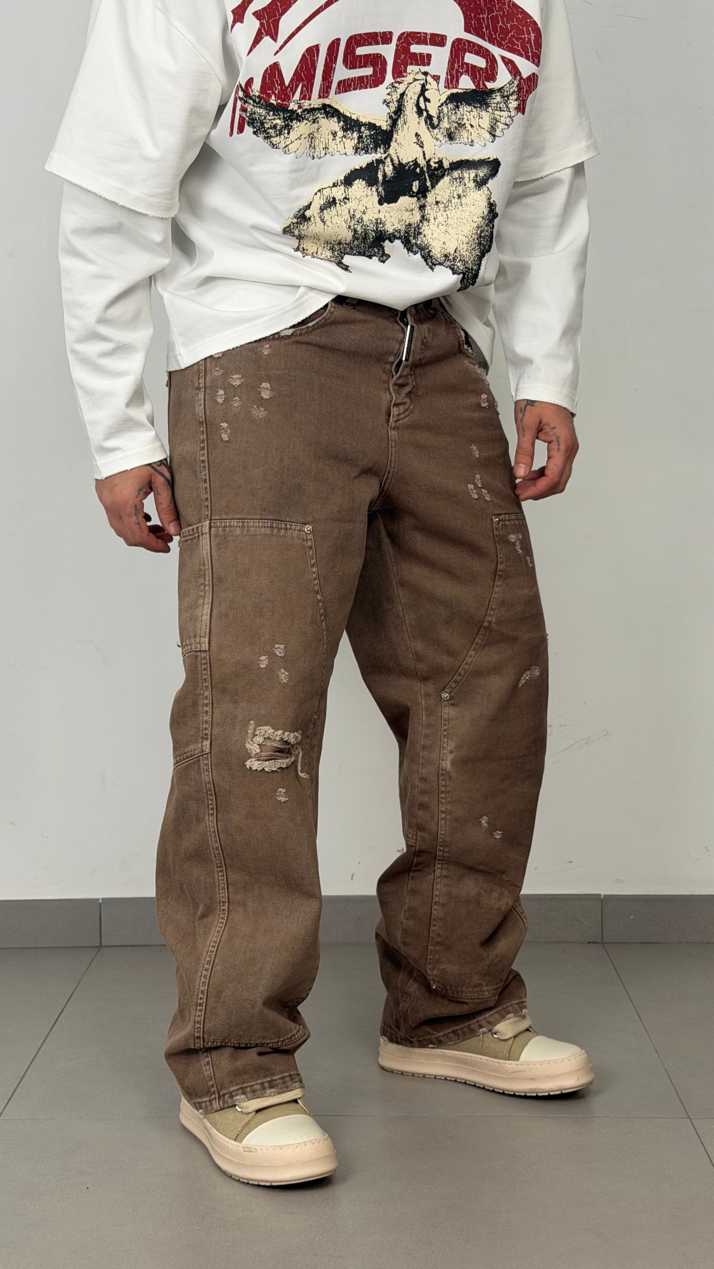 Super Baggy Carpenter Raw Tie
