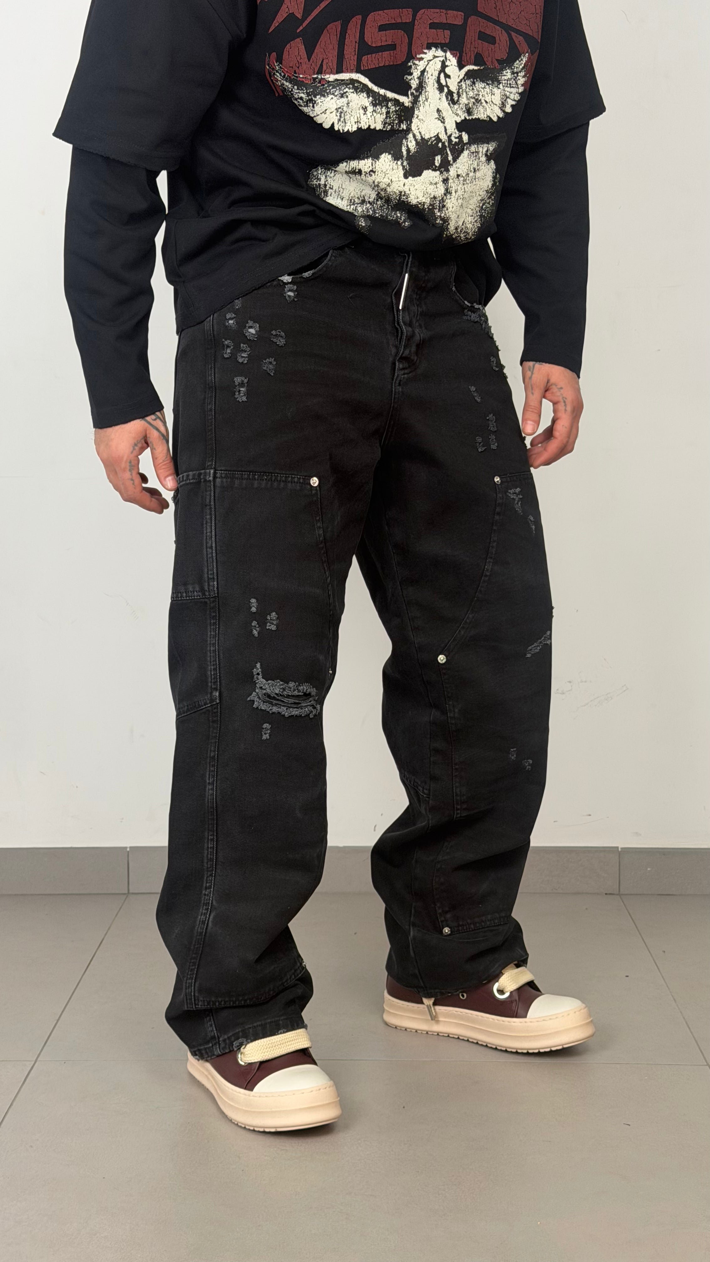 Super Baggy Carpenter Raw Tie