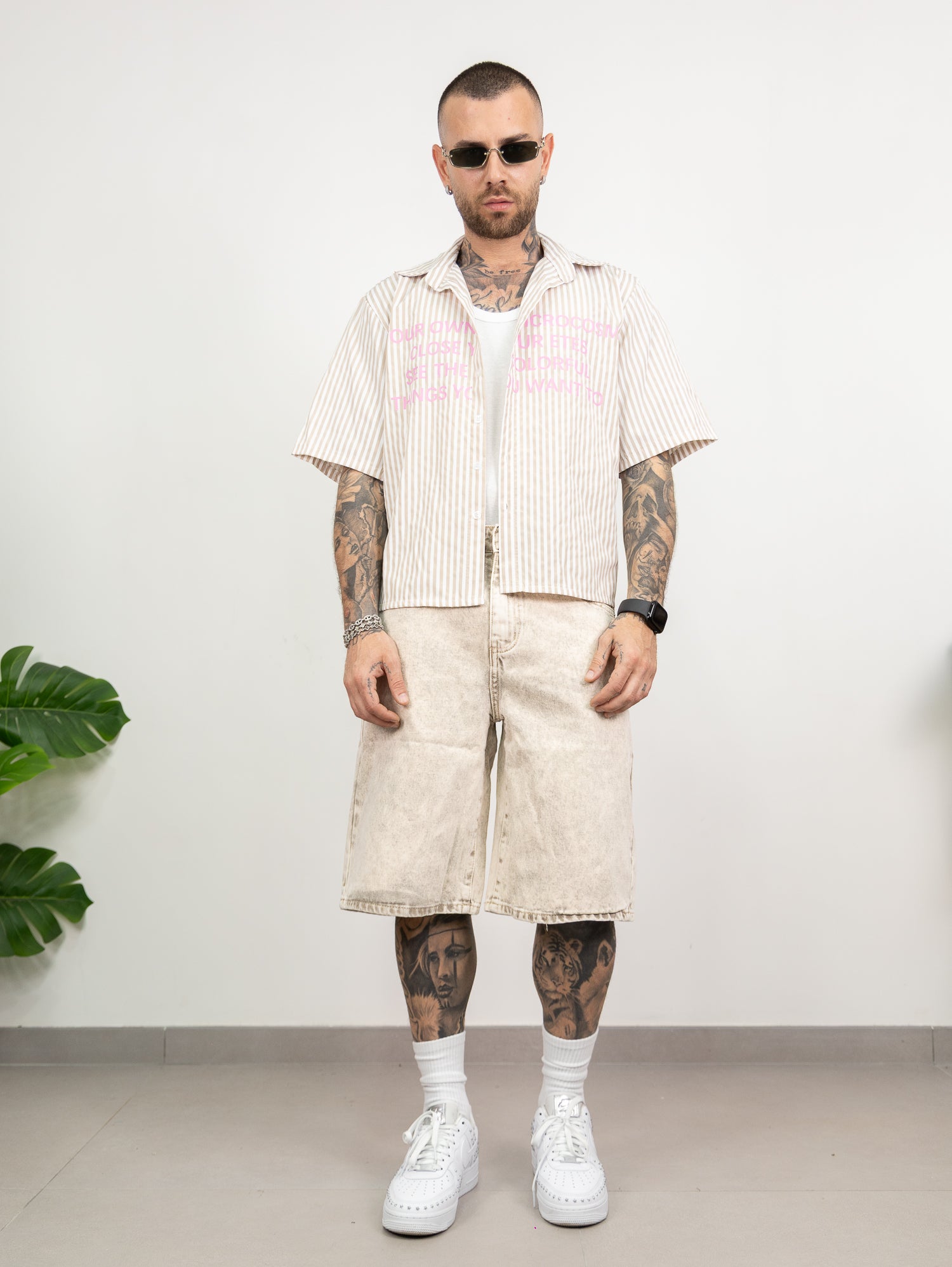 Camicia millerighe stampa
