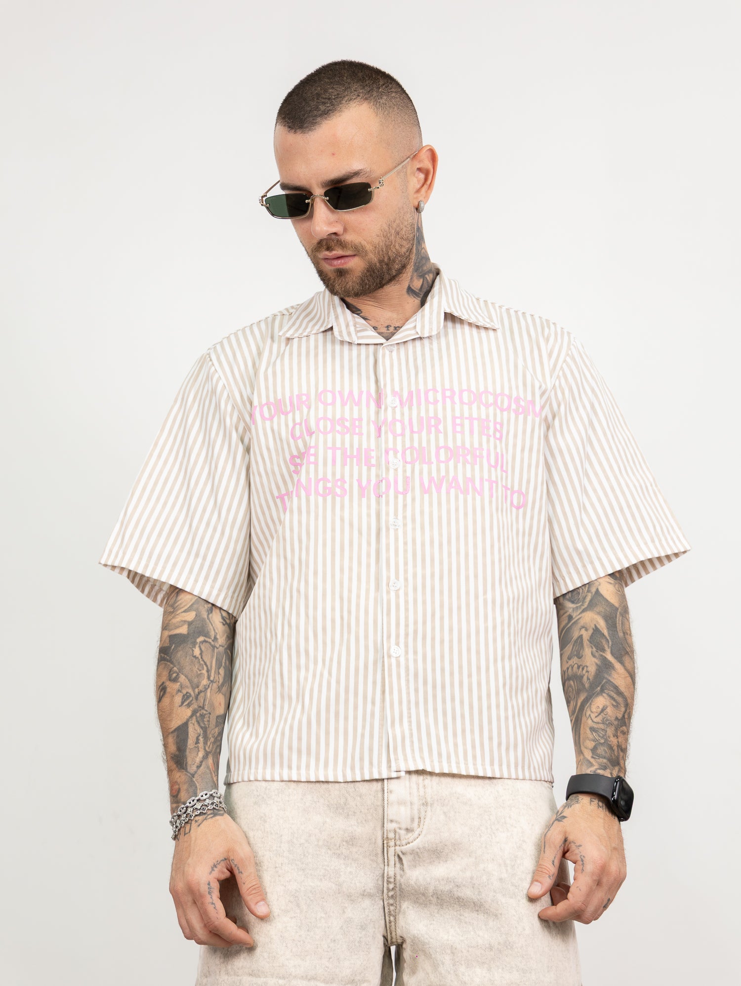 Camicia millerighe stampa