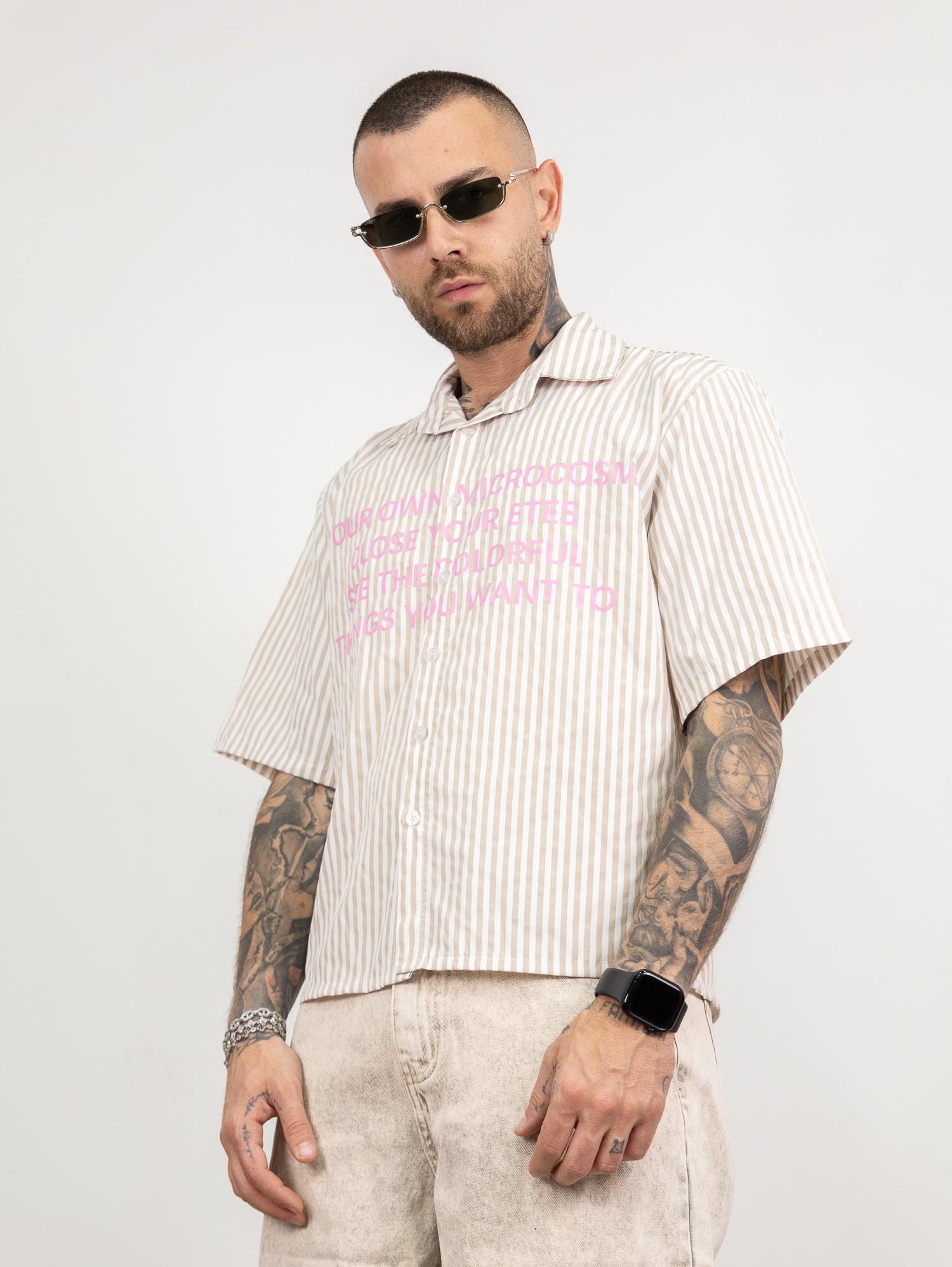Camicia millerighe stampa