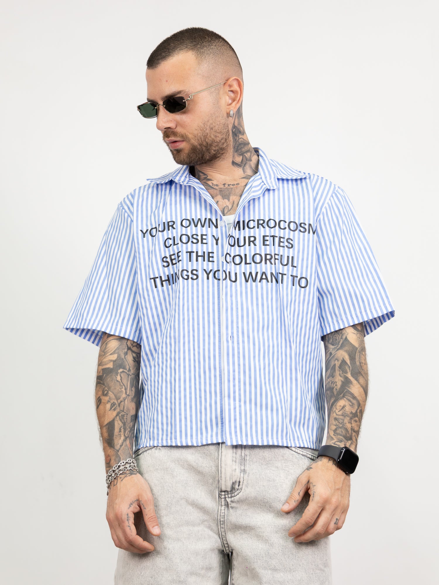 Camicia millerighe stampa