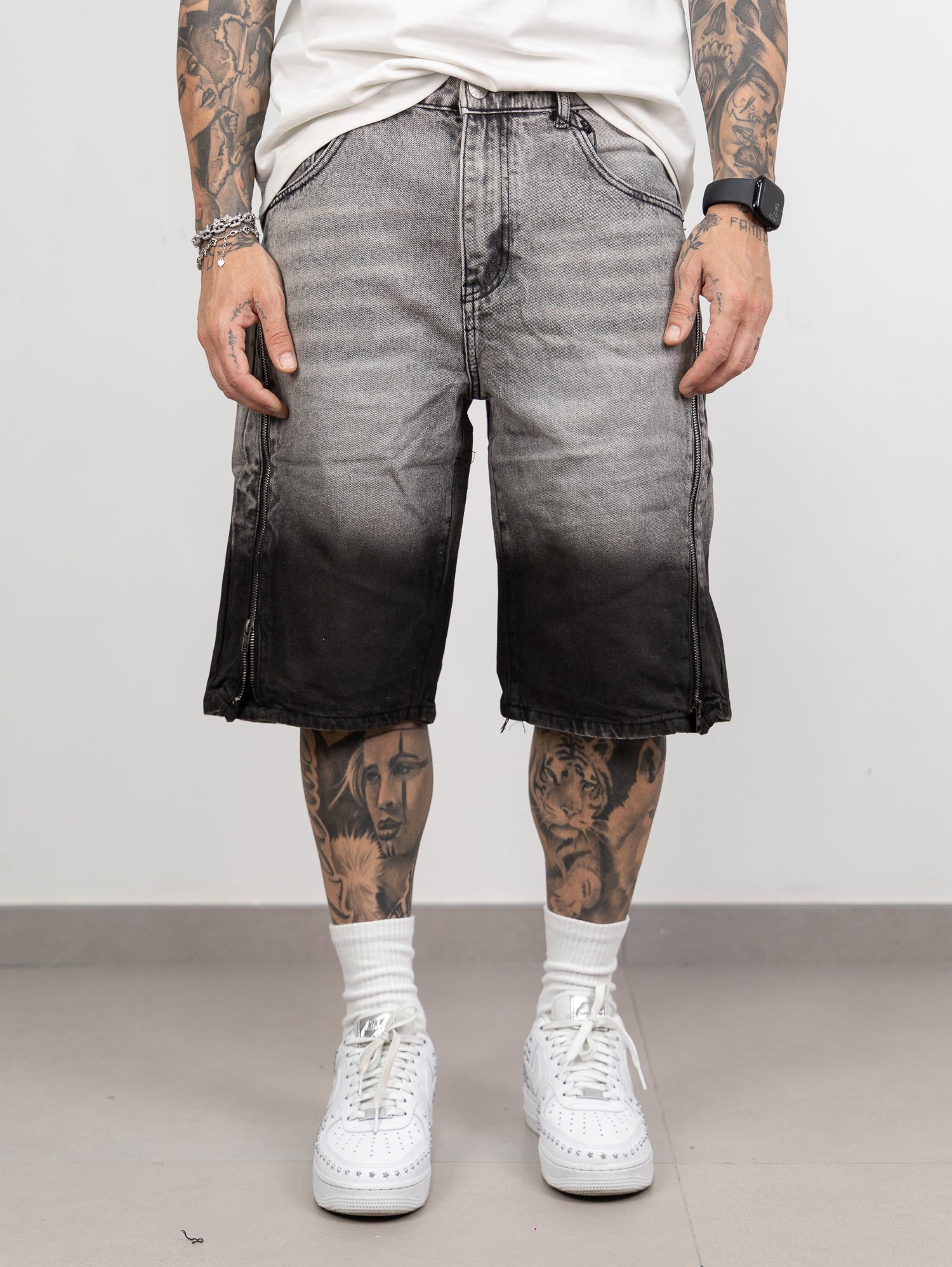 Bermuda degradè zip