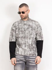 T-shirt double sfumature