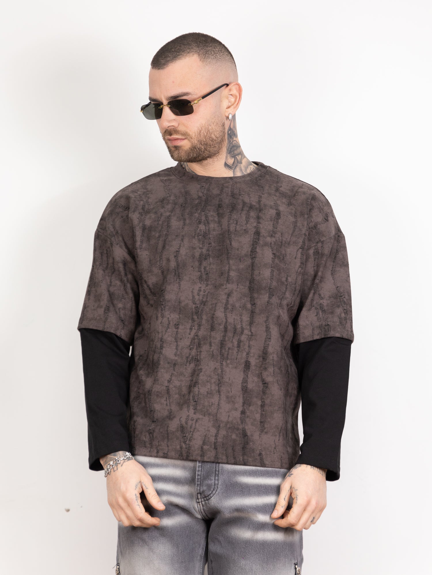 T-shirt double sfumature