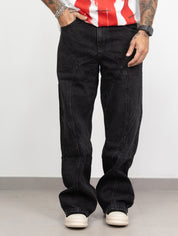 Baggy black cuciture esterne