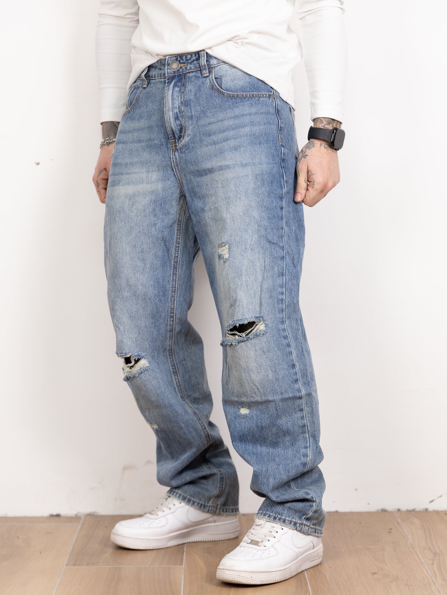 Denim strappo cloud