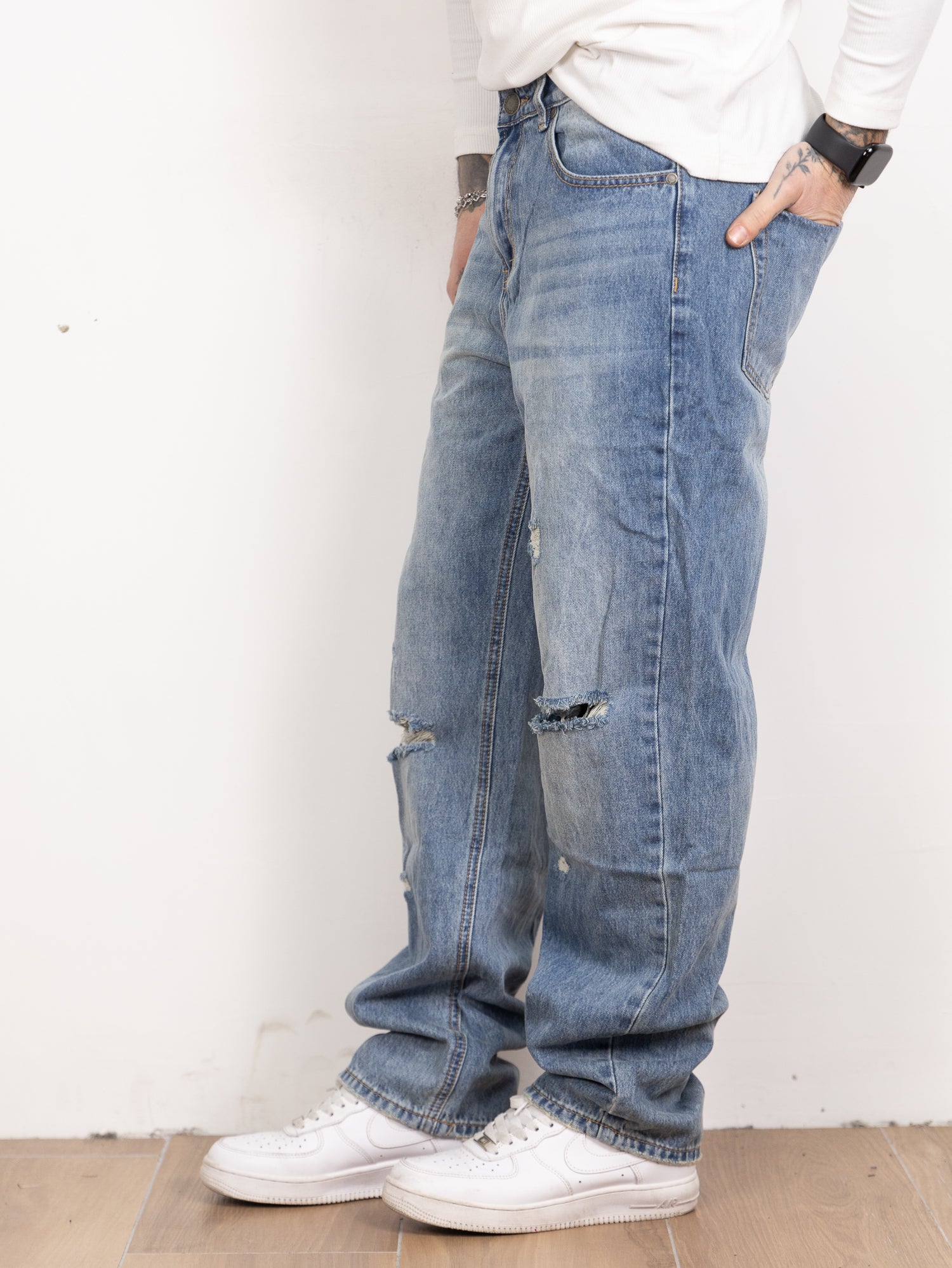 Denim strappo cloud