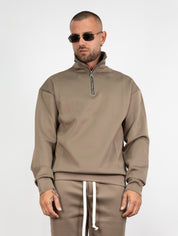Tuta mezza zip