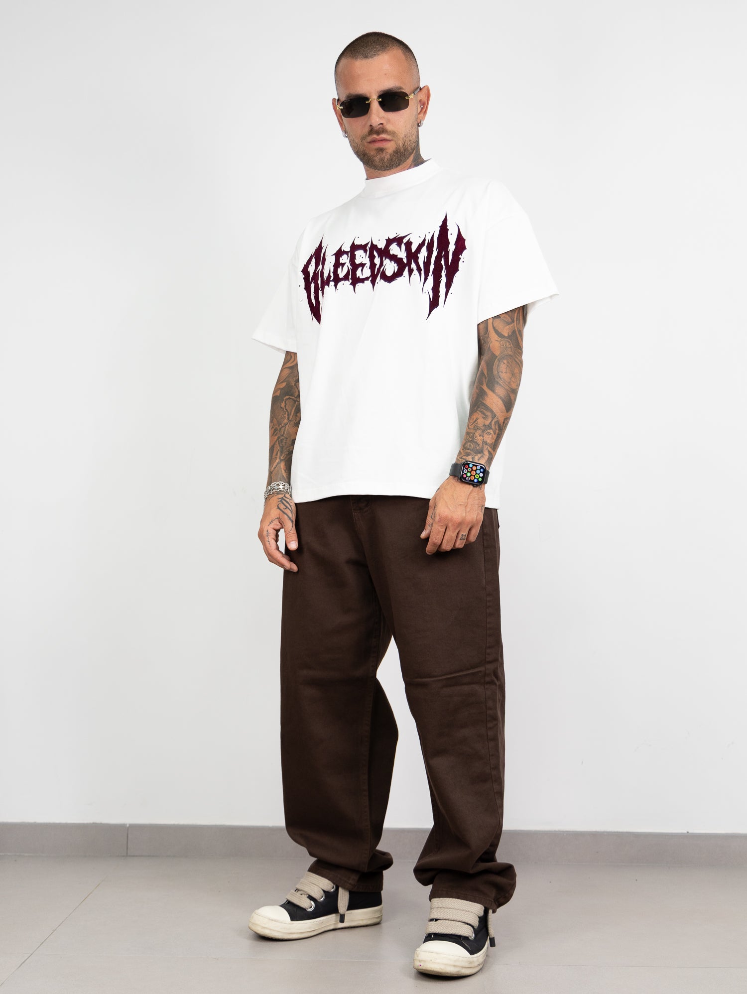 T-shirt crop bleedskin