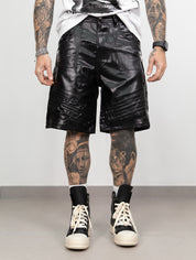 Short biker spalmato