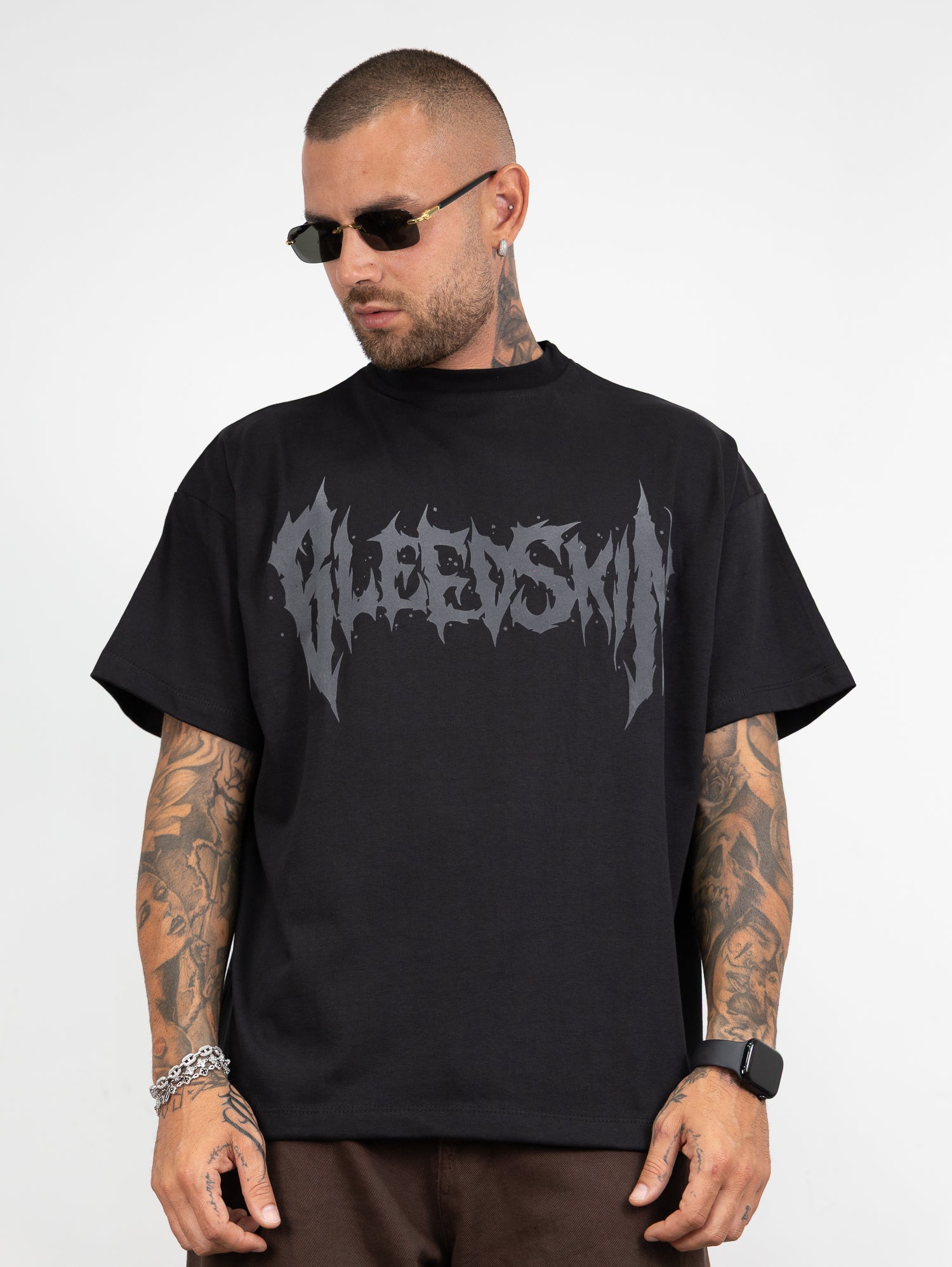 T-shirt crop bleedskin