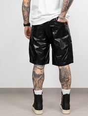 Short biker spalmato