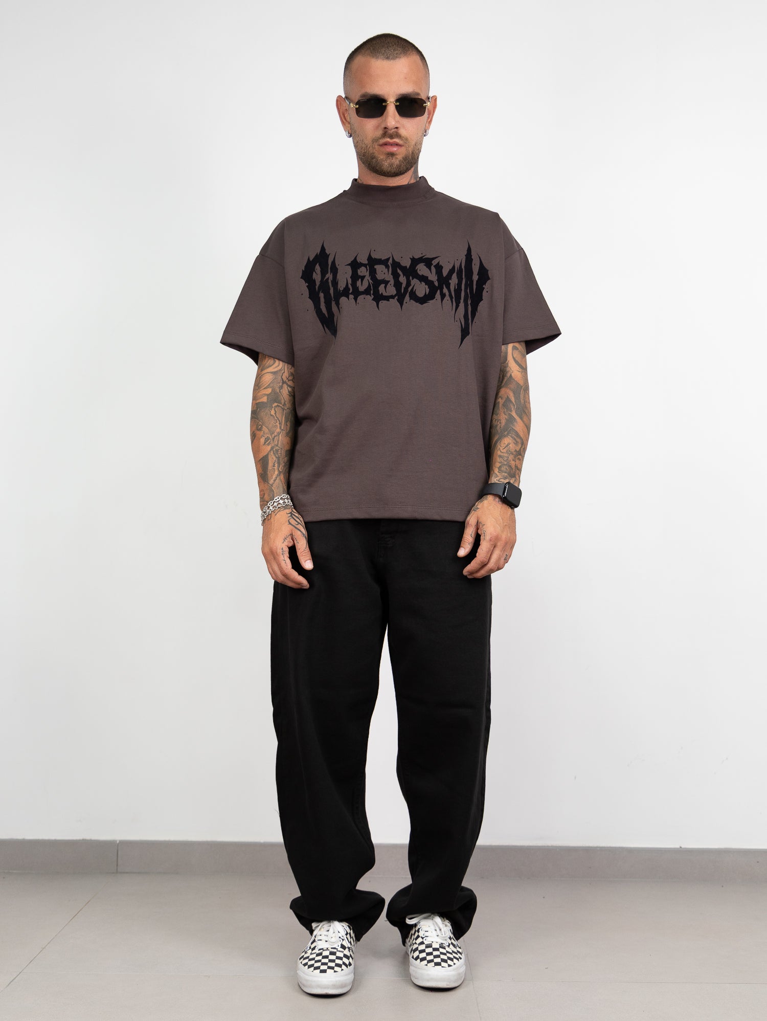 T-shirt crop bleedskin